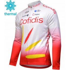 Radtrikot kurzarm 2019 Team Cofidis Winter Thermal Fleece N001